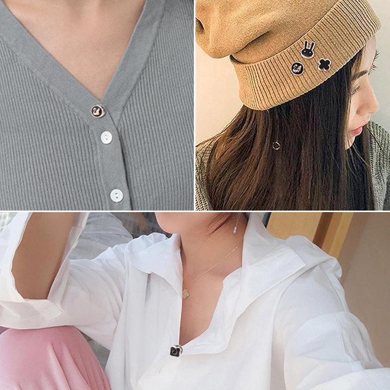 SnapCover - Discreet No-Sew Button Closure (Set of 10)