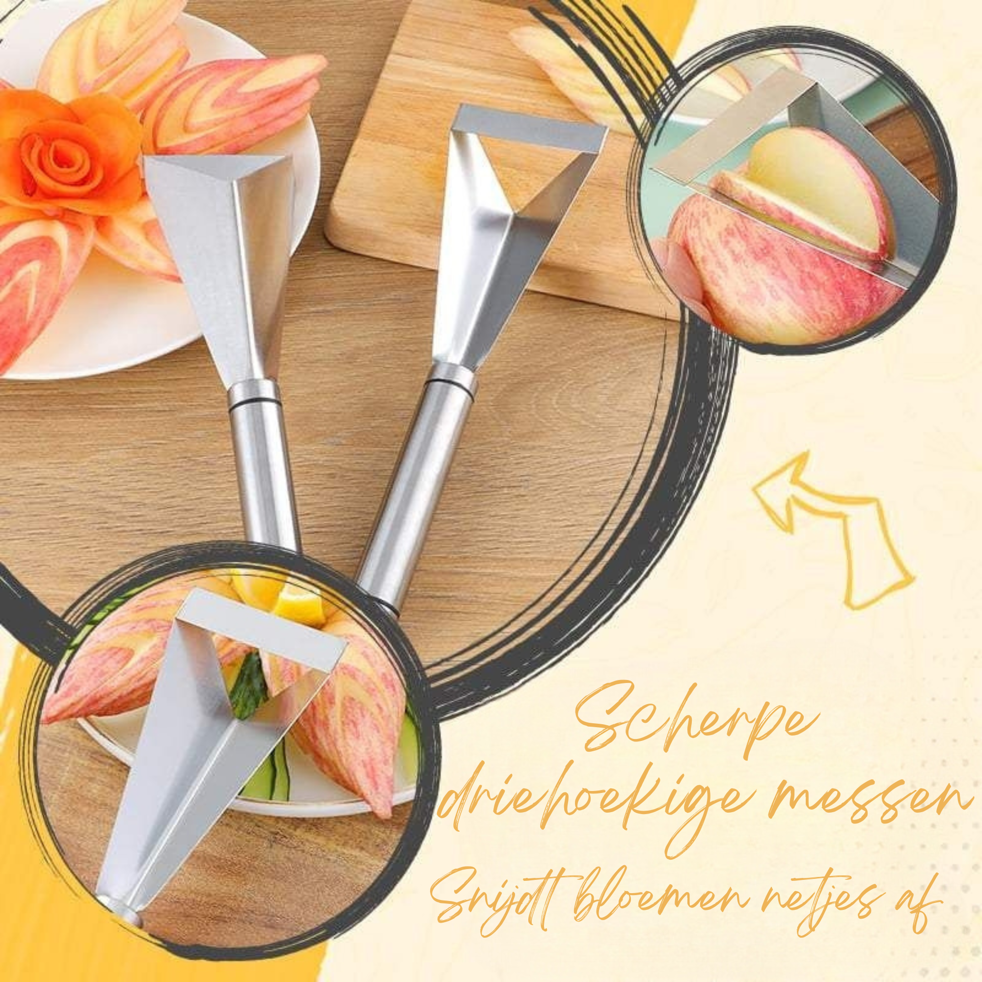 Buy one and get one free | TriSlicer - Triangular fruit slicer