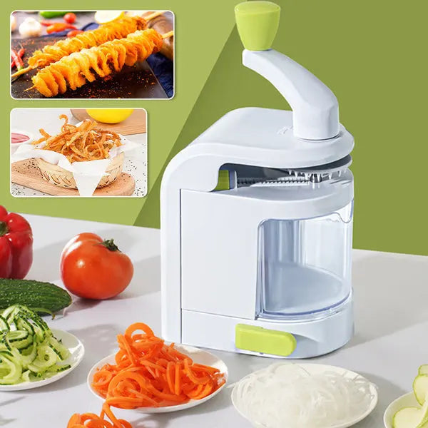 SpinCarve - Manual vegetable spiralizer for creative cooking