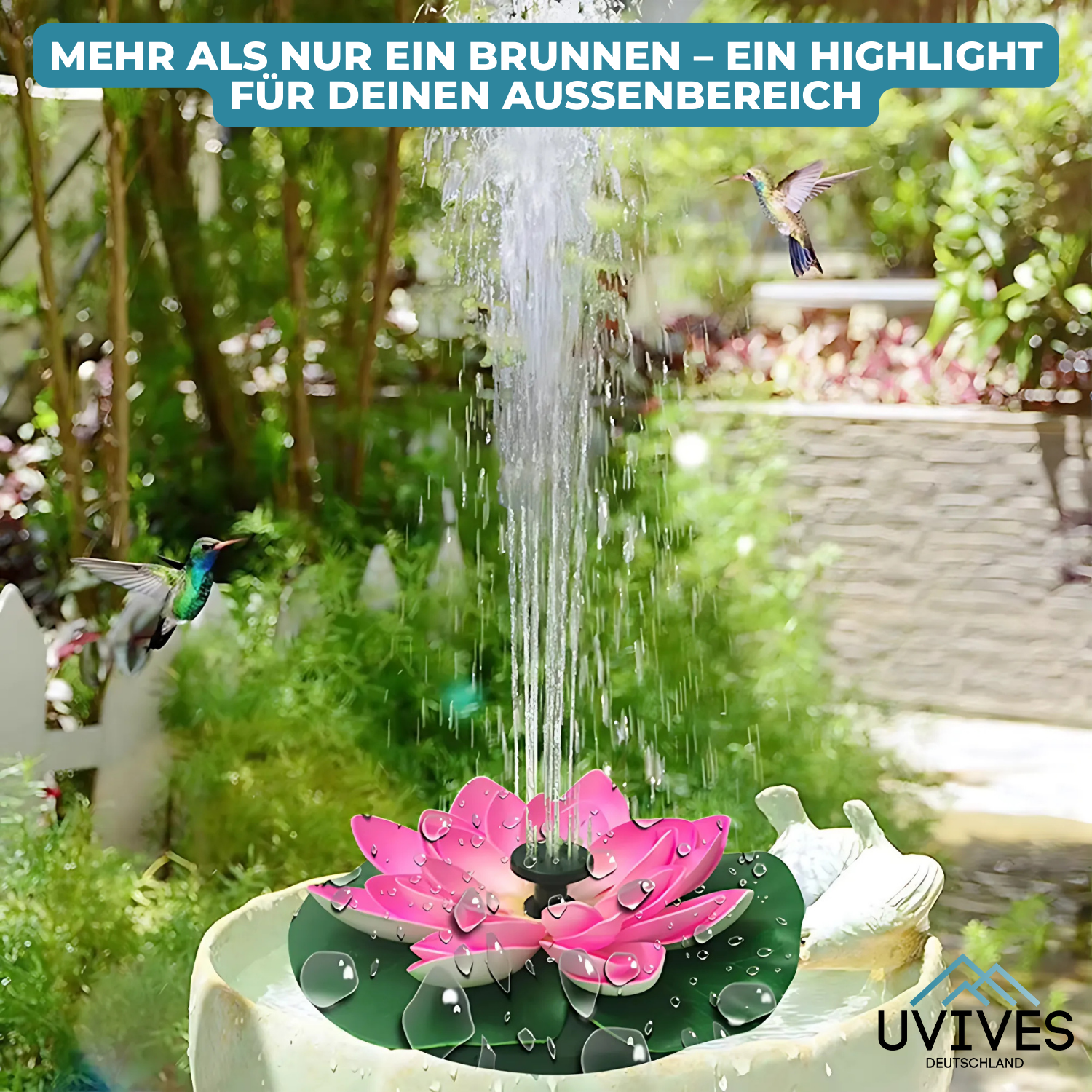 SunFlow™ - Magical solar fountain for your garden