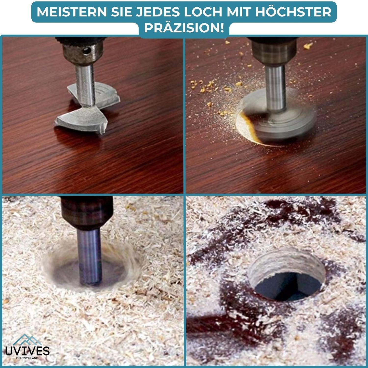 2+3 FREE | BitMaster™ - Forstner Woodworking Bit Set
