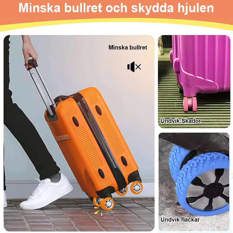 4+4 FREE | WheelShield - Protects the wheels of your suitcase and reduces noise.
