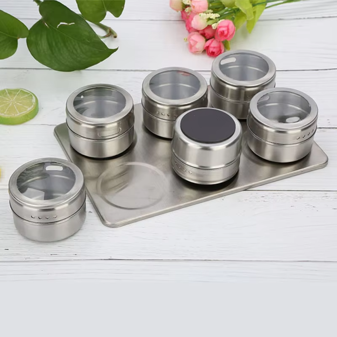 3+3 FREE | MagnoJar - Magnetic herb jar set