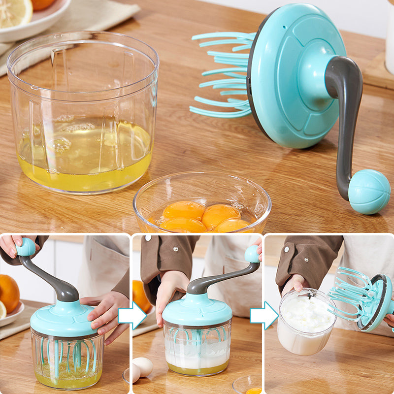 HandyWhisk - Hand-cranked cream and egg whisk
