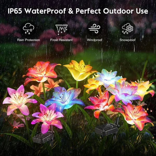 SolarBlossom - Magical garden lamp with floral motif