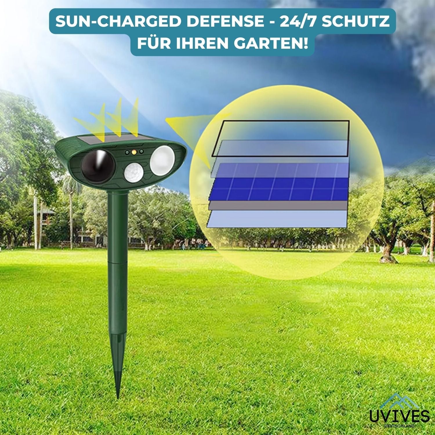 SolarSonic™ - Ultrasonic Solar Animal Repellent