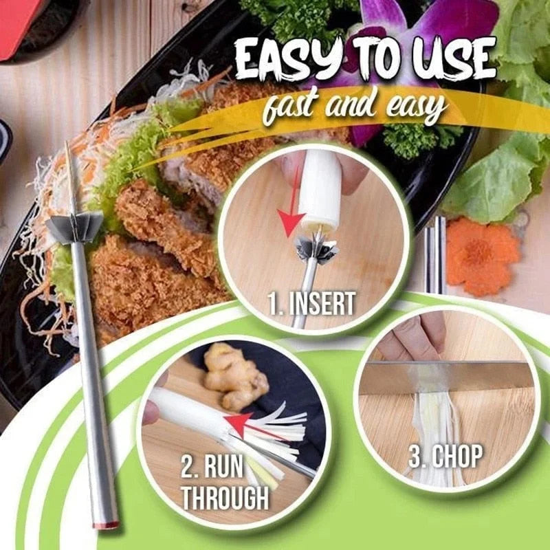 ScallionSlicer™ - Onion Slicer with Plum Blossom [Last Day Sale]