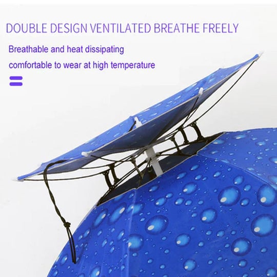 50% OFF | DoubleShade - Double-Layered Outdoor Umbrella Hat [Last Day Sale]