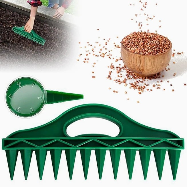 SeedMate - Planting skewer with 12-hole template