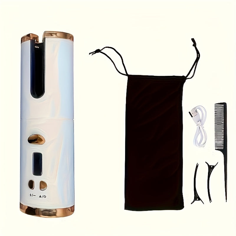 CurlFree™ Oplaadbare Draagbare Krultang met Automatische Uitschakeling Veiligheid
