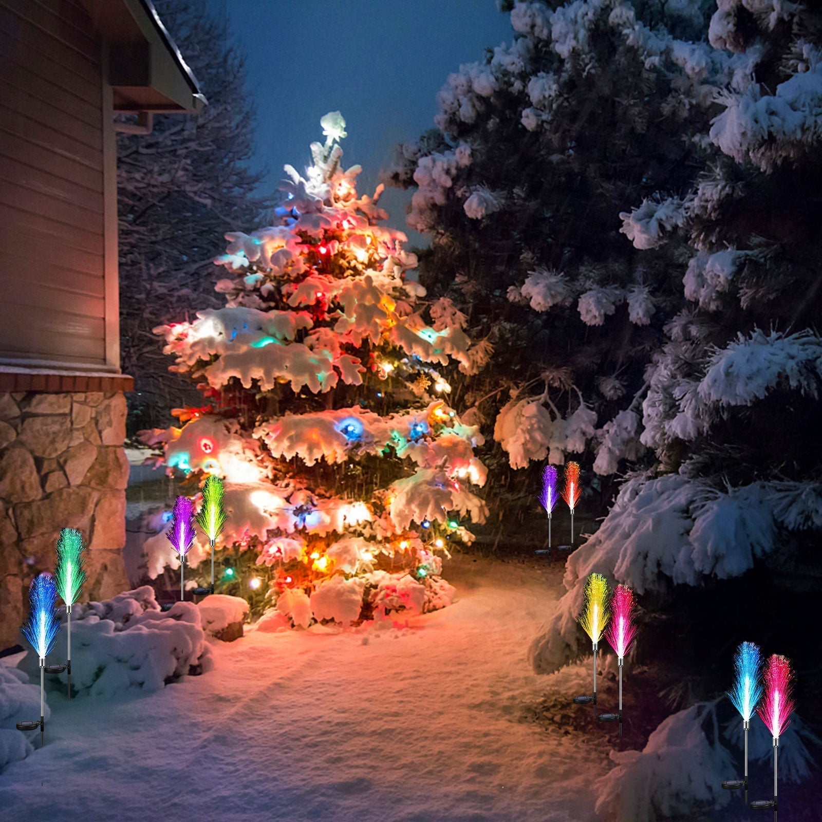 GlowPetal - Color-changing solar flower lights for your garden