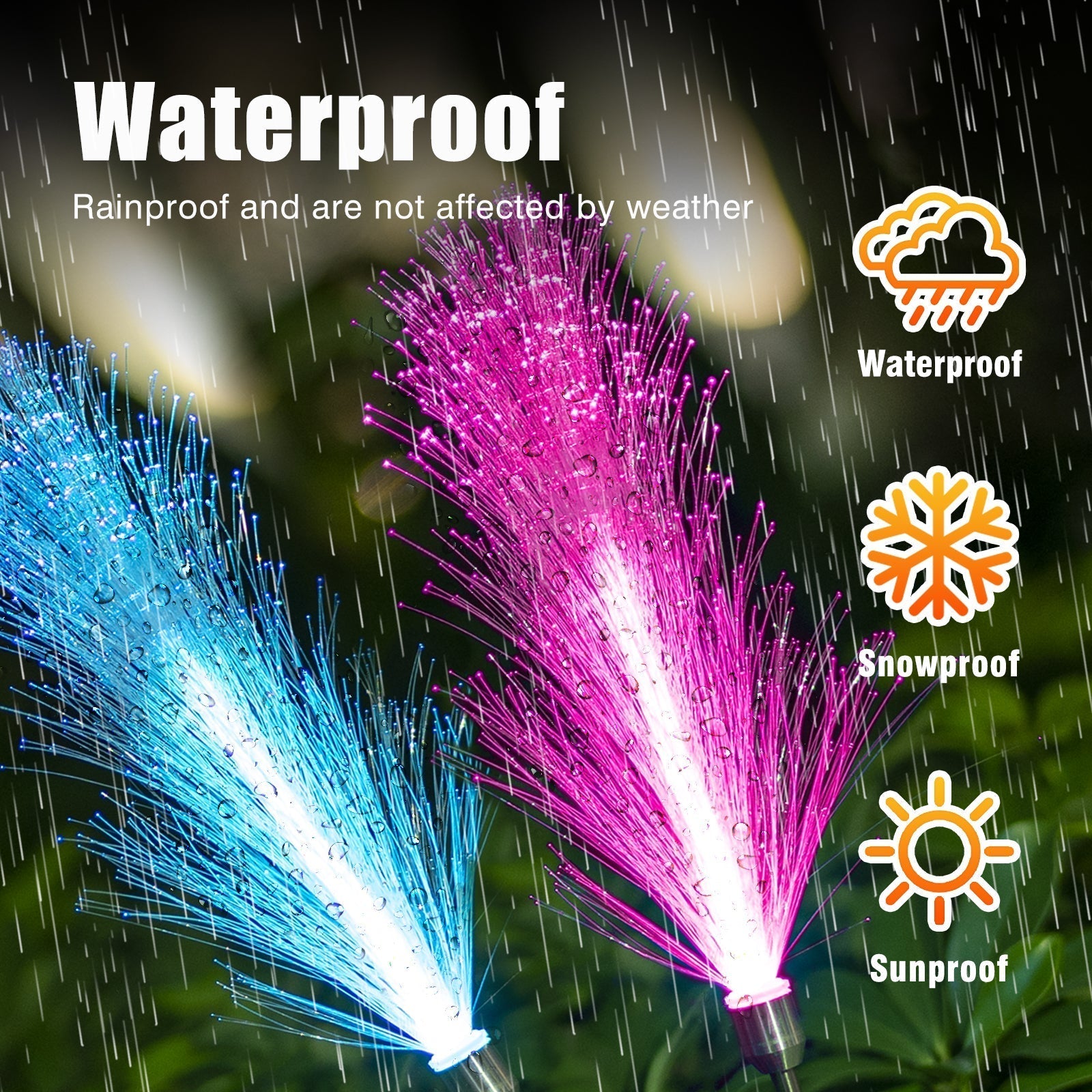 GlowPetal - Color-changing solar flower lights for your garden