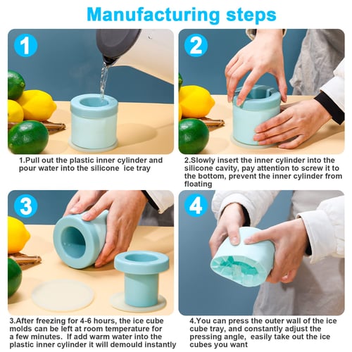 Buy 1+1 FREE | IceNest - 60 ice cubes at the touch of a button for cool drinks