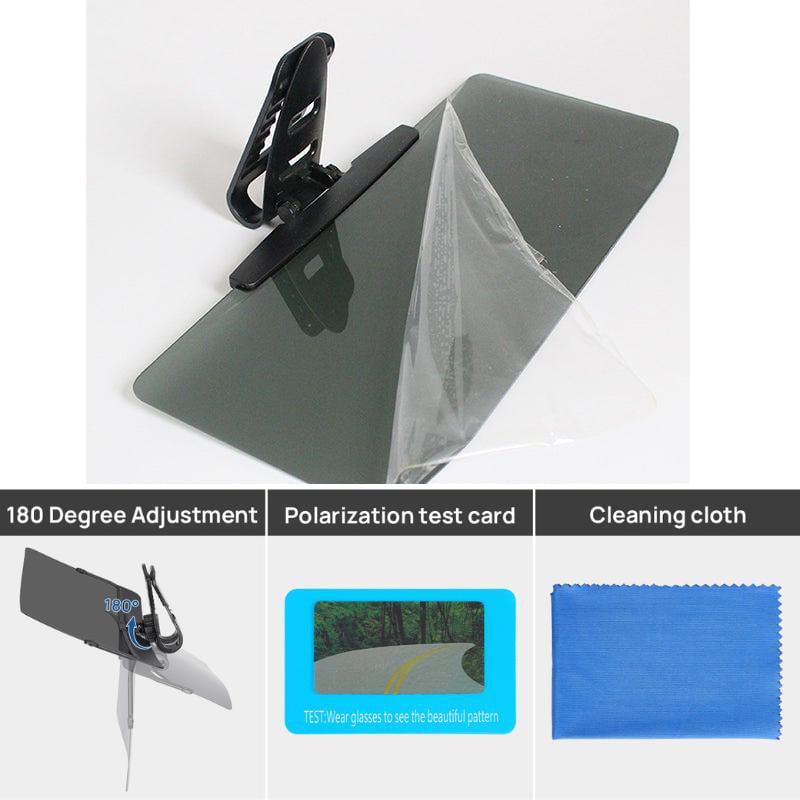 VisionShield - Car sun visor with polarized anti-glare protection
