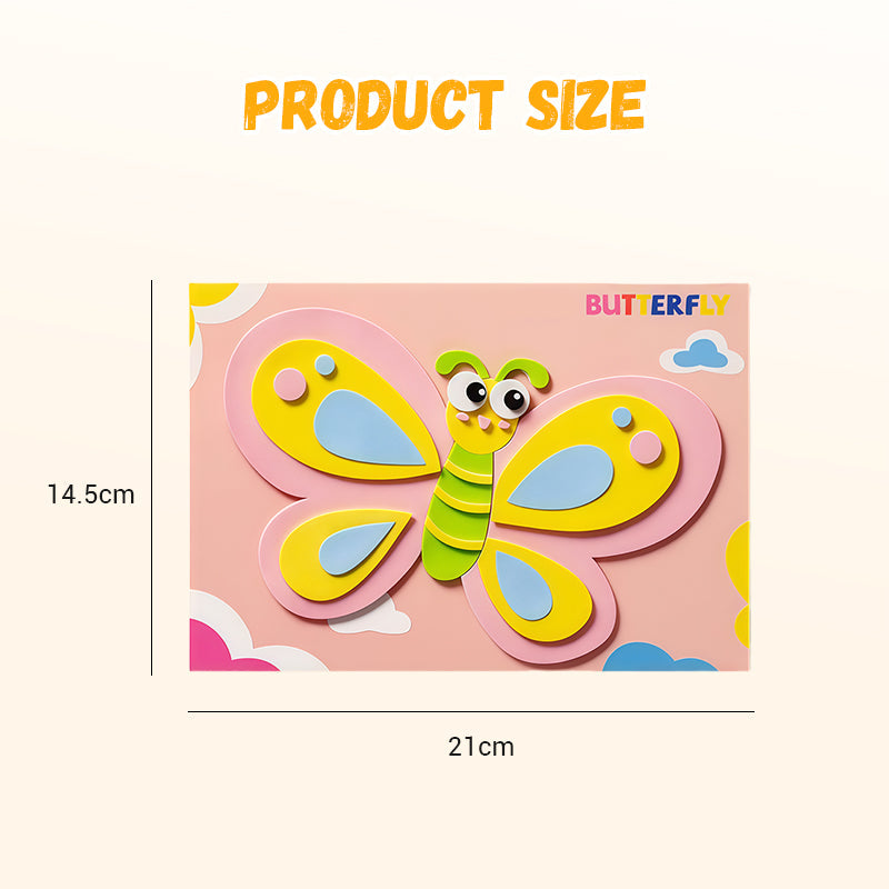 Doe-het-zelf 3D EVA Stickerset Creatief Knutselpakket voor Kinderen