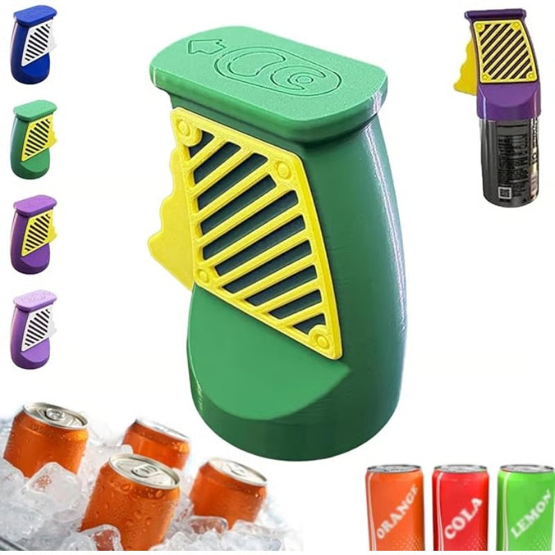 Easy Grip Blikopener voor één hand en drinkdeksel set