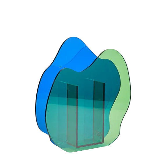 Moderne Sculpturale Acrylvaas voor Woondecoratie