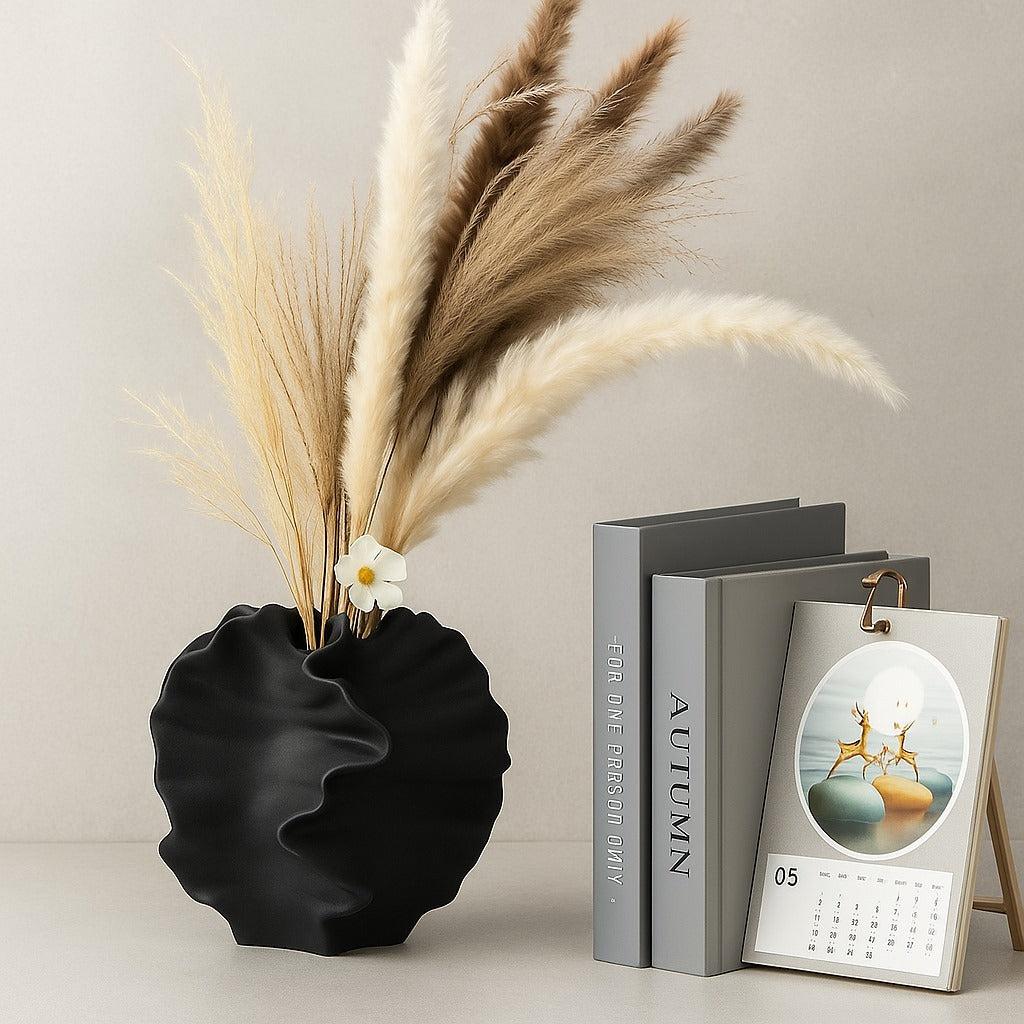 Golvende Muurdecoratie met Oceaangeïnspireerde Textuur voor Elegante Interieurs