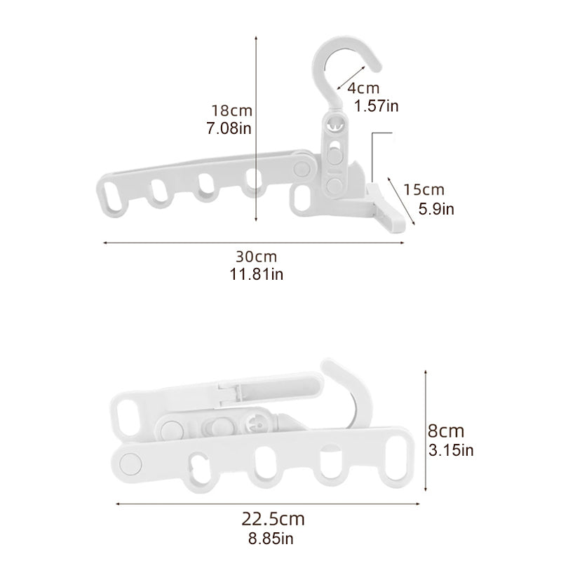 2+1 FREE | FoldiHooks - your compact clothes hanger set