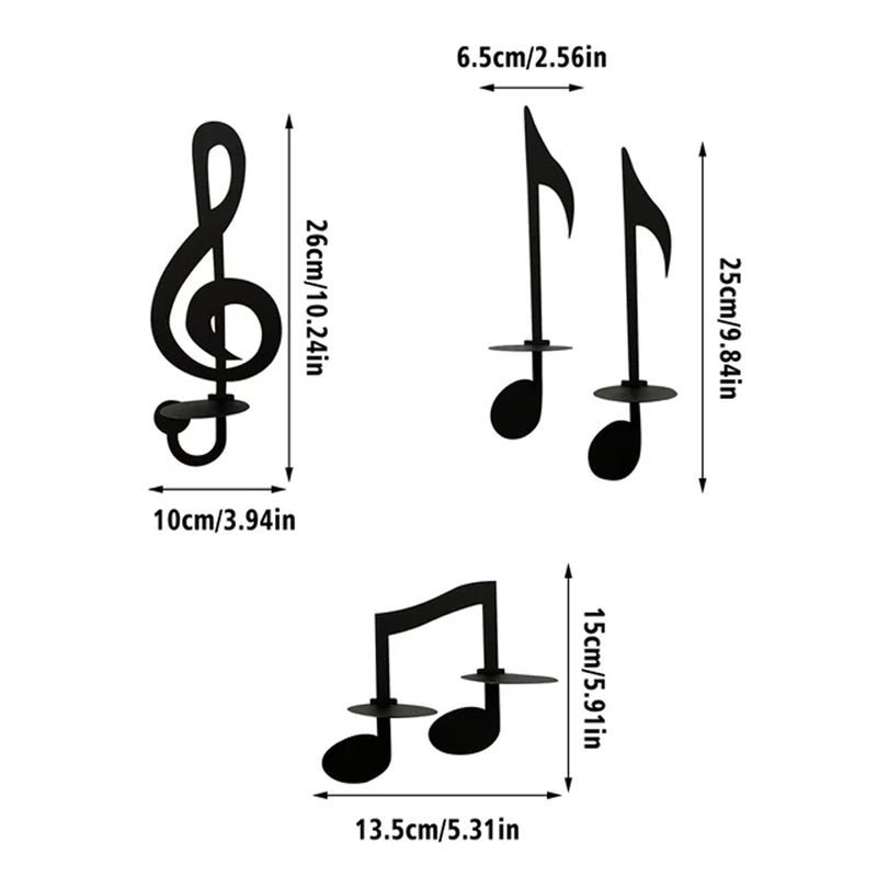 50% OFF | CandleSonata - Musical Note Candle Holder [Last Day Sale]