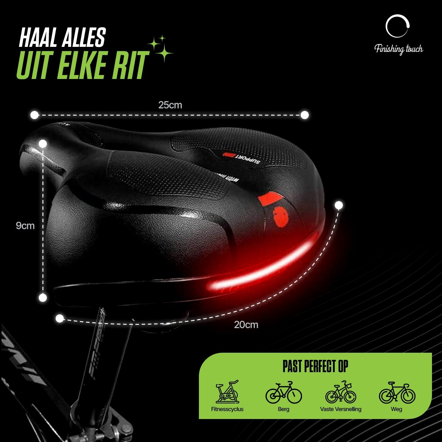 SoftGear - Premium Padded Bicycle Saddle [Last Day Sale]