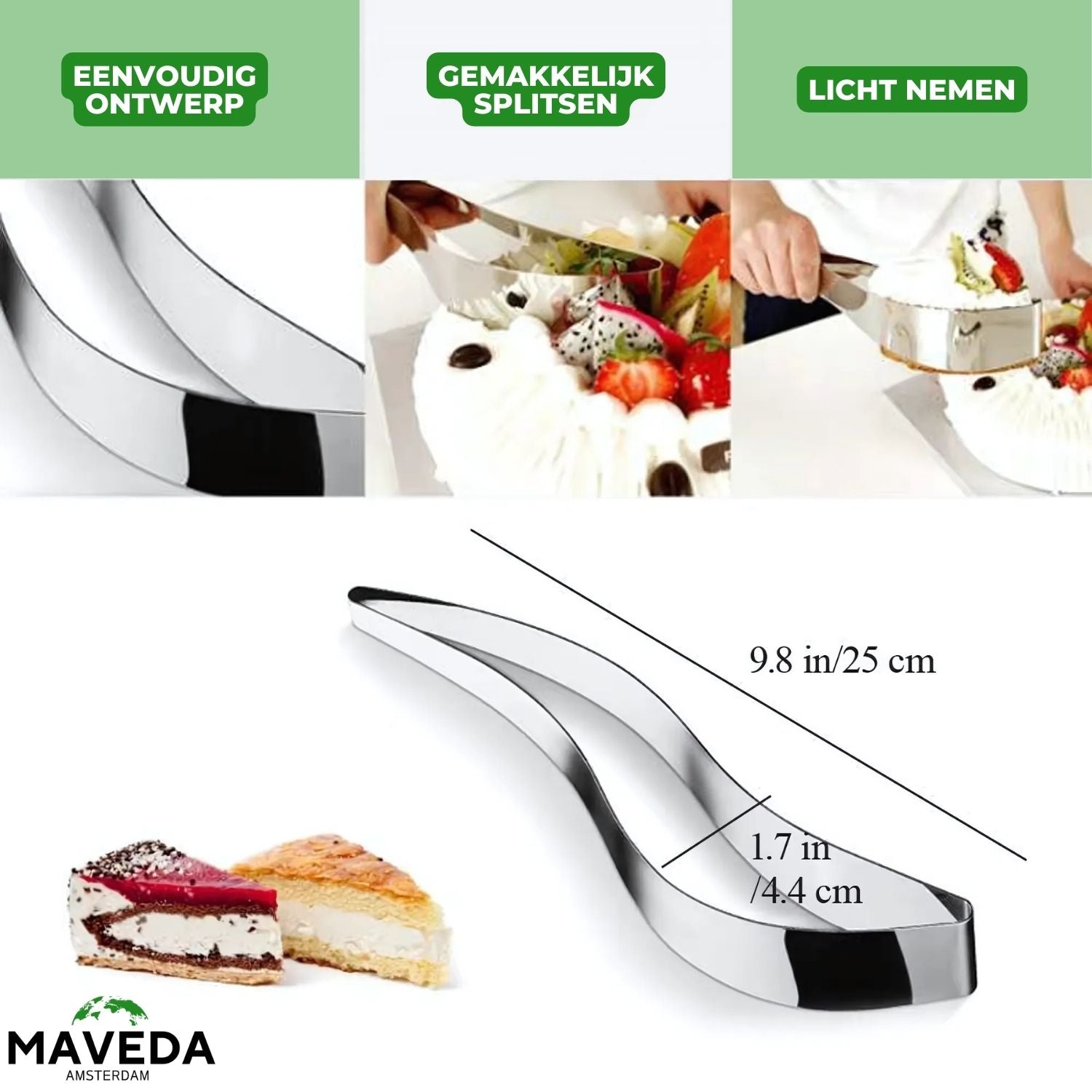 BakeCut™ - Aluminum cake cutter