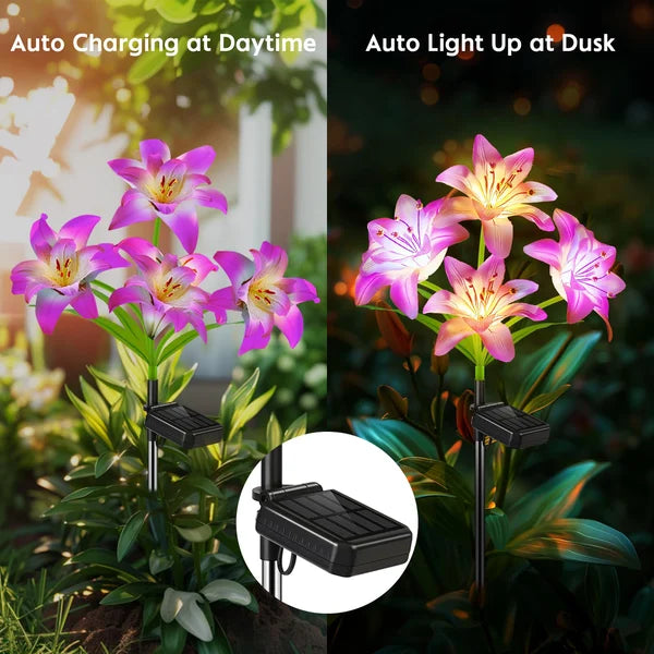 SolarBlossom - Magical garden lamp with floral motif