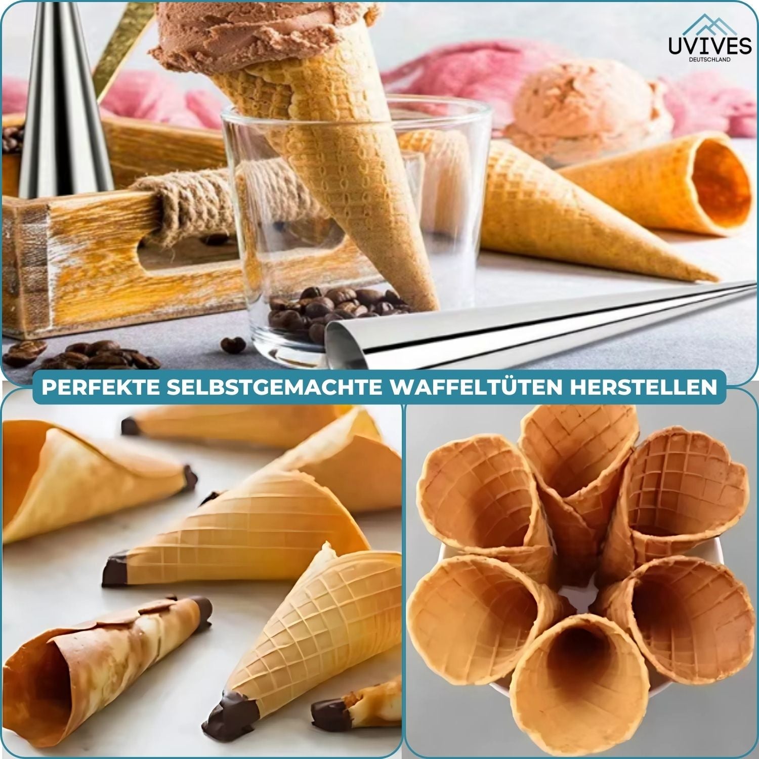 5+5 FREE | BakeRolls™ - Masterful cannoli mold set for home use!