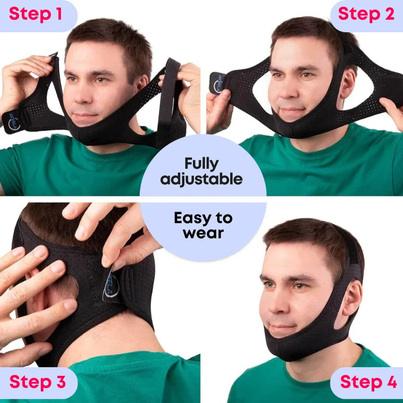 SilentFit - The comfortable chin strap for peaceful nights