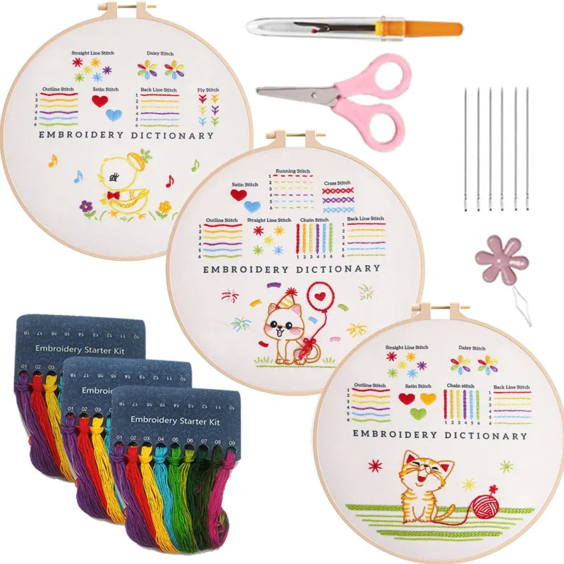 50% OFF | SewNurture - Embroidery Stitch Practice Kit [Last Day Sale]