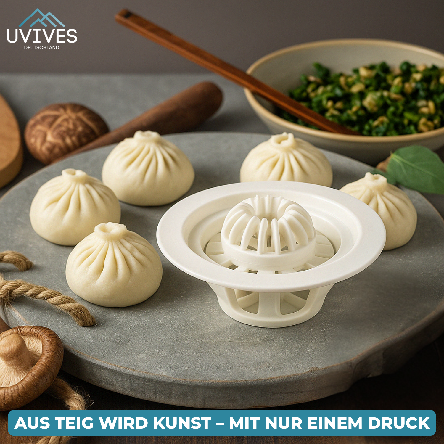 BunBud™ - Flower-shaped bun and dumpling machine
