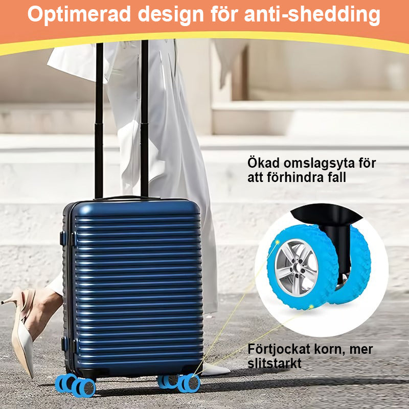 4+4 FREE | WheelShield - Protects the wheels of your suitcase and reduces noise.
