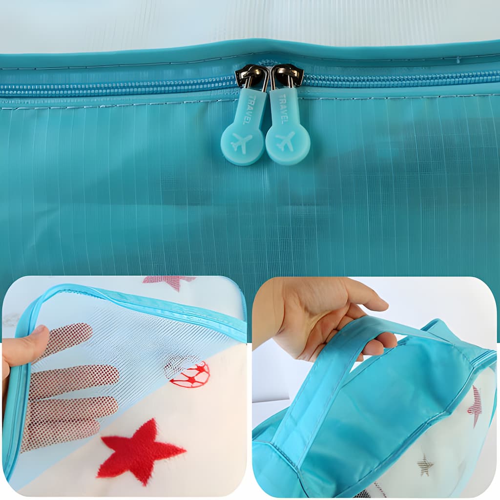 Travel Organizer - Portable Packing Cubes for Luggage (Set of 6)