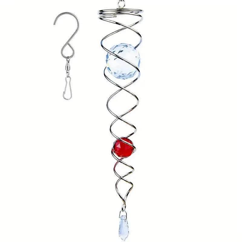 Buy One Get One Free | CrystalTwister™️ - Metal Crystal Spiral Wind Chime [Last-Day Sale] 