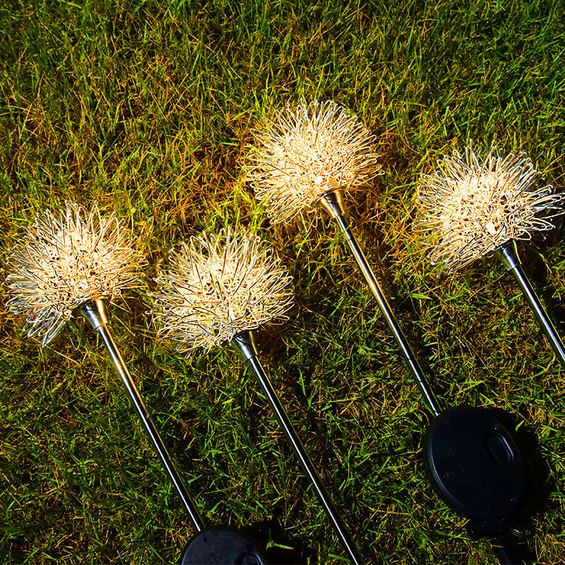 TwinklePuff - Waterproof solar garden light with dandelion motif