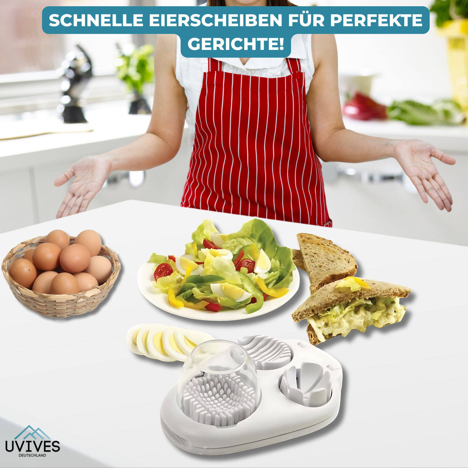 EggChop™ - Multifunctional 3-in-1 Egg Slicer