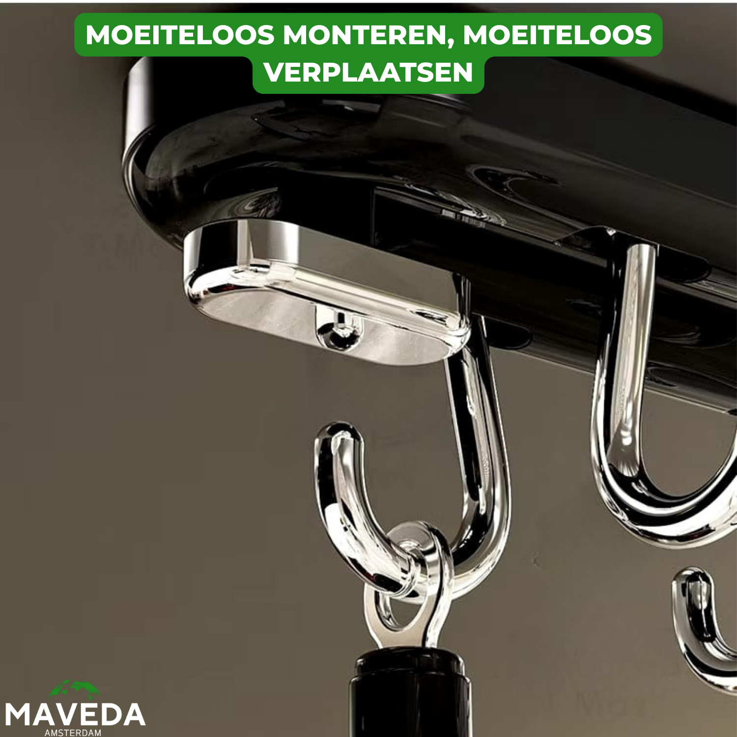 SpinGrip™ - 360° rotating, drill-free kitchen suction hook