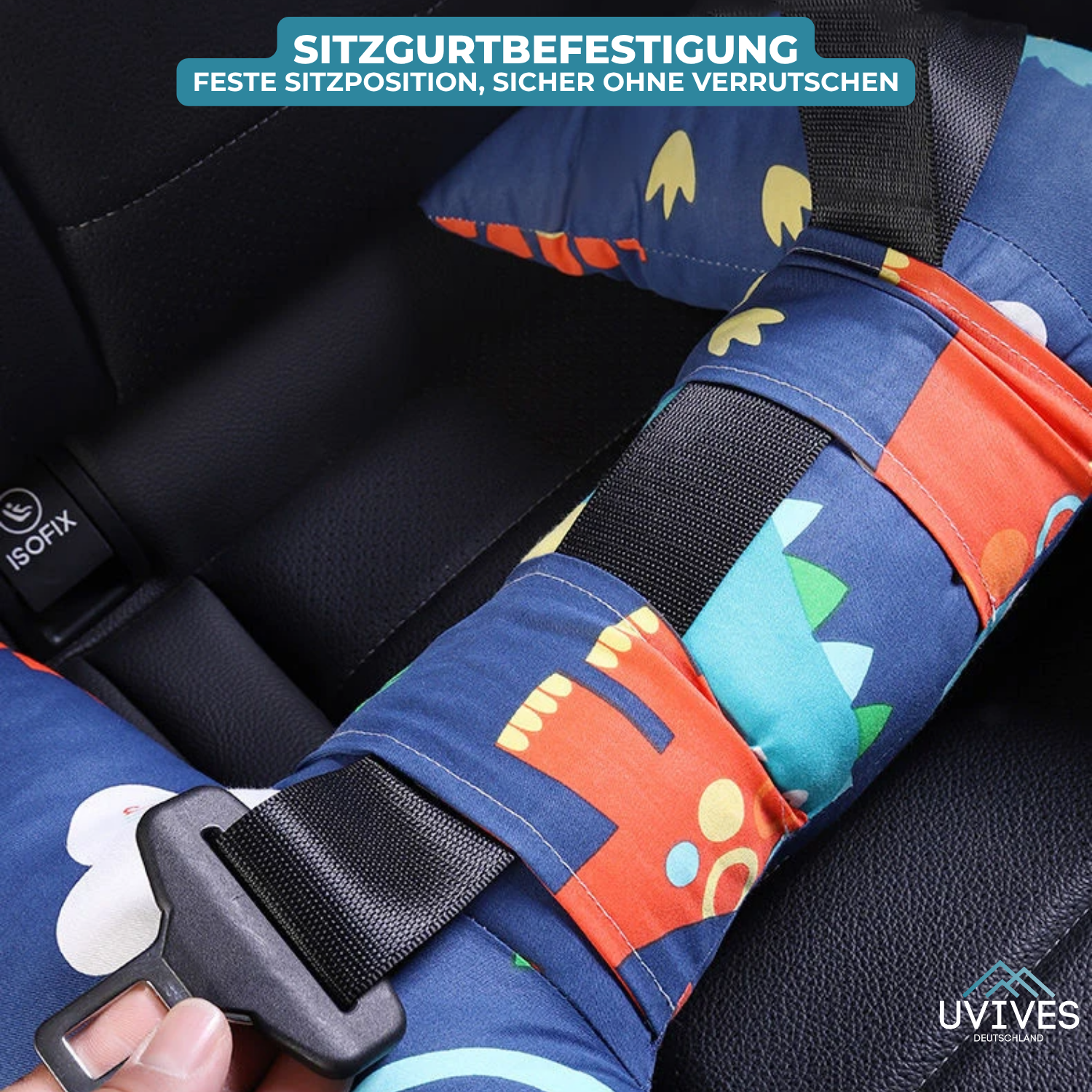 ComfortJourney - travel pillow for children in the backseat of the car