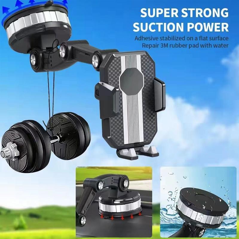 GripTech™ - 360° high-suction mobile phone holder in the car
