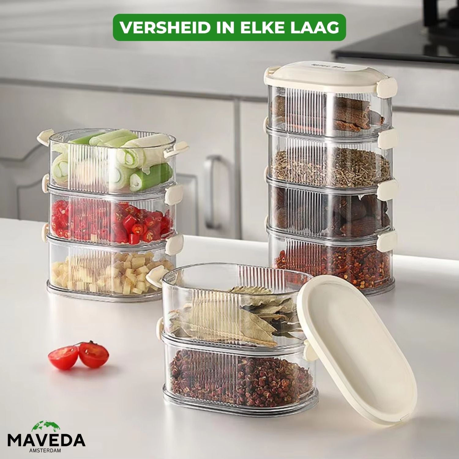 2+1 FREE | FlavourBox™ - Multi-Tier Spice Storage Box