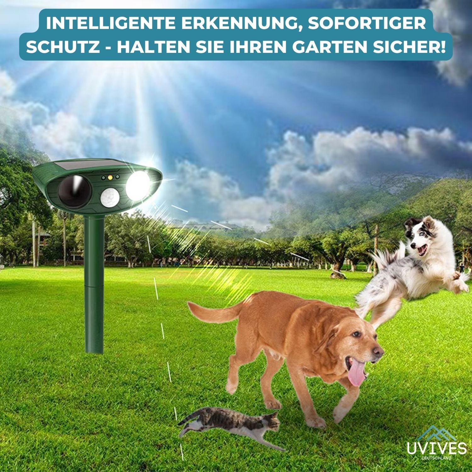 SolarSonic™ - Ultrasonic Solar Animal Repellent