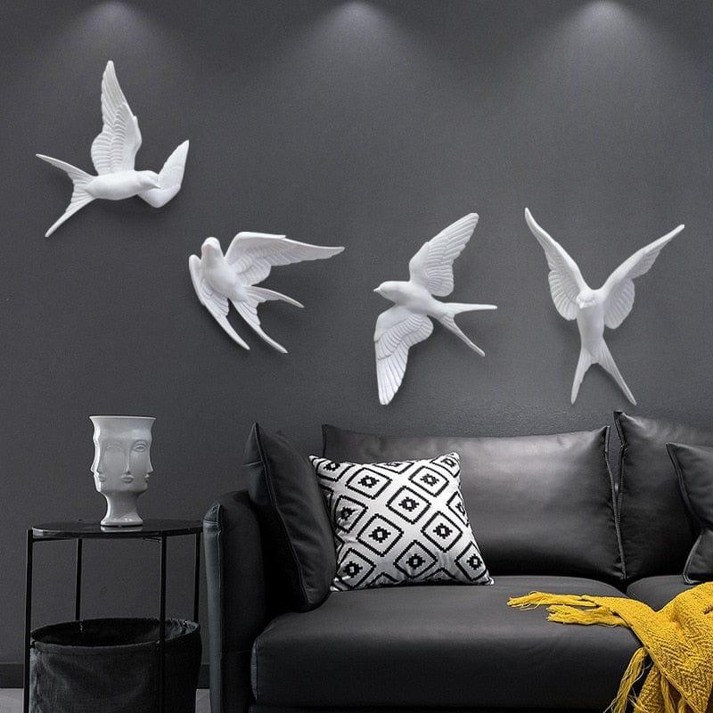 Textuurde Vogelhoek Wanddecoratie
