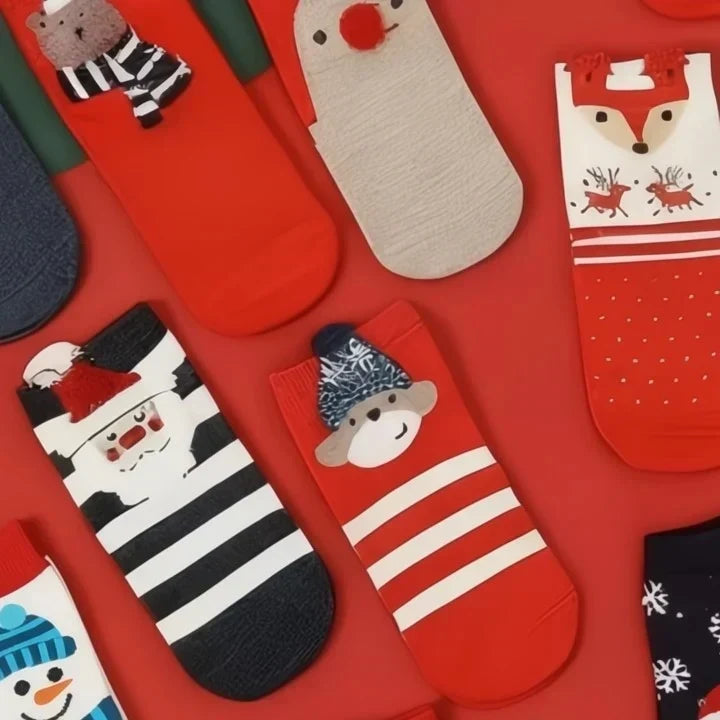 Adventskalender met katoenen sokken als kerstcadeau