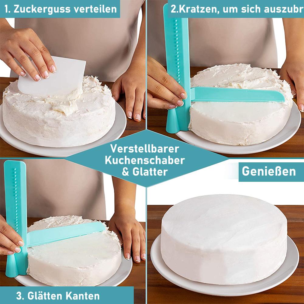 CakeCrafter - Adjustable Cake Scraper and Smoother
