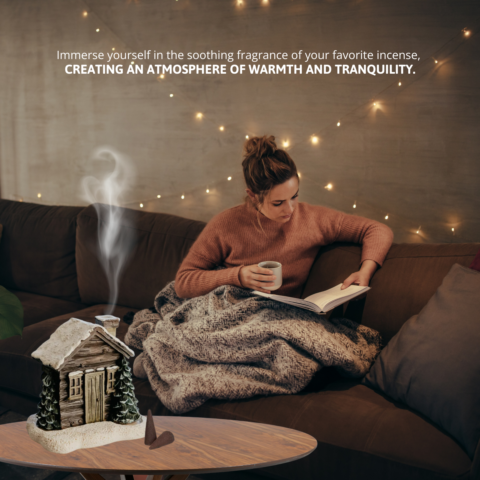 CozyHouse™ - Log Cabin Incense Burner + 2 FREE Incense Cones [Last Day Sale]