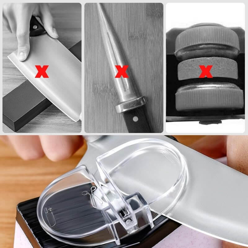 BladeBooster™ - Electric Knife Sharpener - 5 Free Sharpening Discs + Free Shipping! [Last-Day Sale]