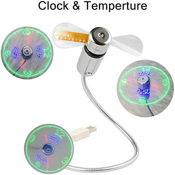 TimeCool - The smart USB fan clock with temperature display