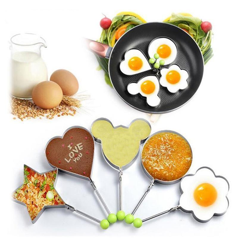 50% OFF | EggFun - Egg Mold Fried Egg Mold Stainless Steel 4-Piece Set [Last Day Sale] 