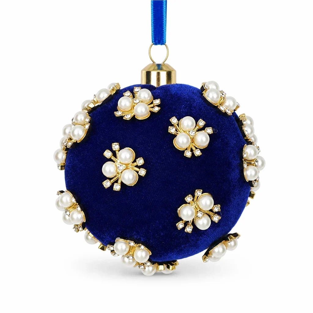 Kerstballen | Fluwelen Bekleding | Schuimkern