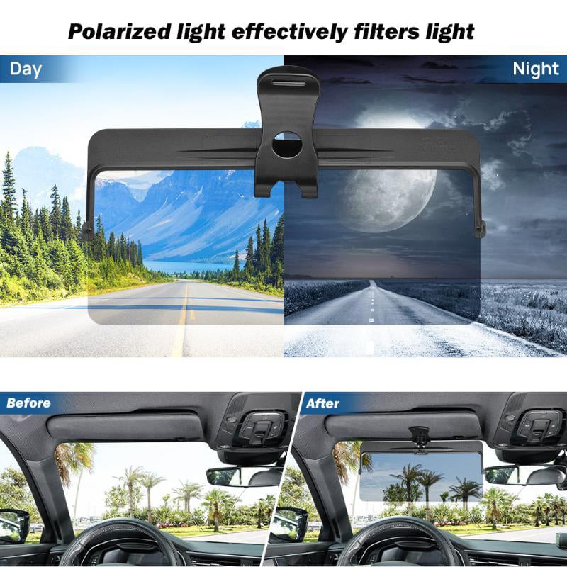 VisionShield - Car sun visor with polarized anti-glare protection